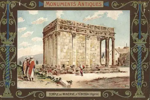 Tebessa Temple de Minerve Monuments Antiques Kuenstlerkarte