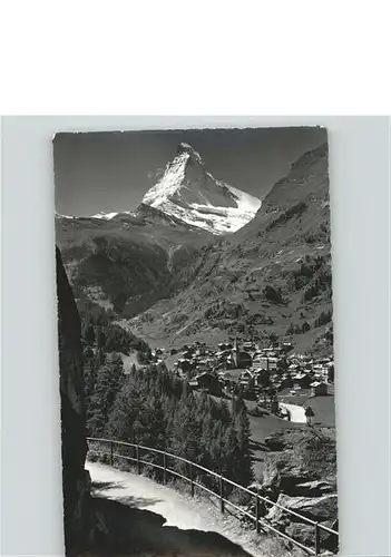 Zermatt VS Panorama mit Matterhorn Wanderweg Kat. Zermatt