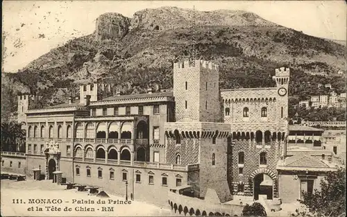 Monaco Palais du Prince et la Tete de Chien Kat. Monaco