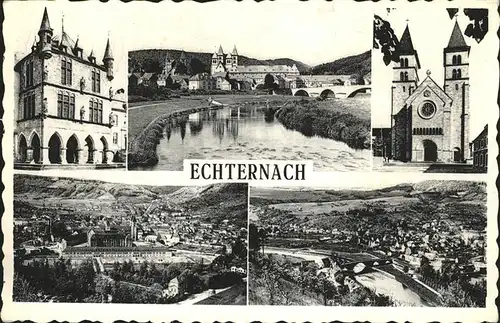 Echternach Panorama Details Kat. Luxemburg