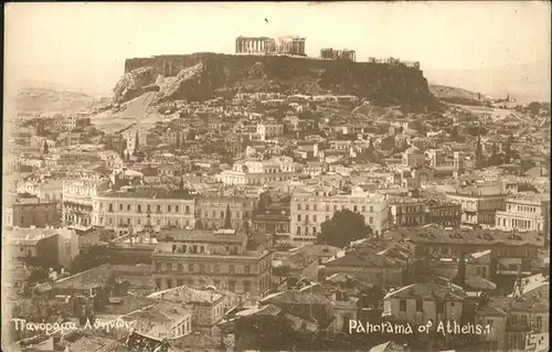 Athenes Athen Panorama Kat. Griechenland
