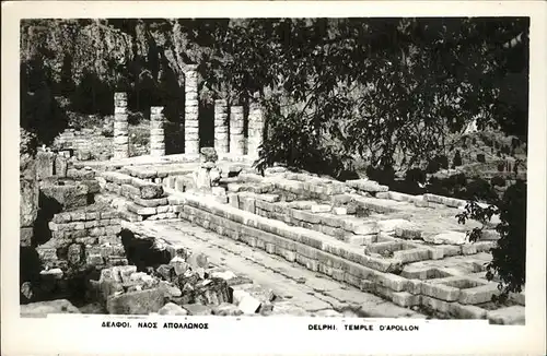 Delphi Delfi Temple d Apollon Kat. Golf von Korinth