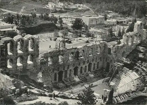 Athens Athen The Odeum of Herodes Atticus Kat. Griechenland