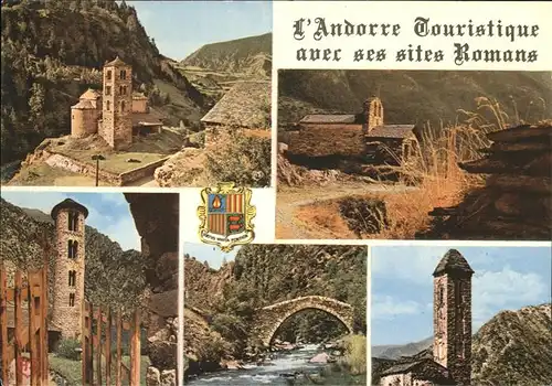 Andorra Capellen Bruecke Wappen Kat. Andorra