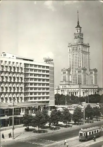 Warschau Masowien Hotel Metropol Strassenbahn Kat. Warschau