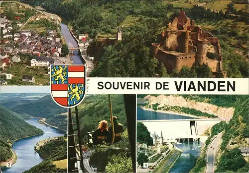 Vianden Chateau et la Ville Vallee de l Our Barrage de l Our