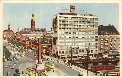 Kobenhavn Vesterbro Fassade mit Freiheitssaeule Kat. 