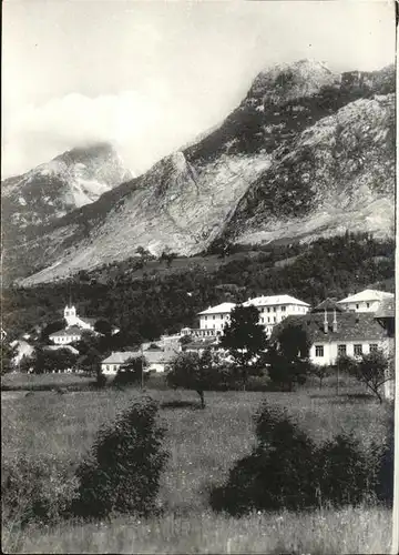 Bovec Panorama s Kaninom Kat. Slowenien