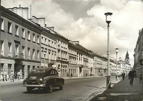 Warschau Masowien Strassenpartie Kat. Warschau