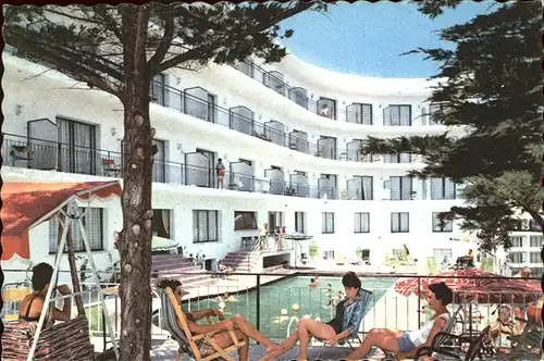 Lloret de Mar Hotel Capri Piscina Terraza Kat. Costa Brava Spanien