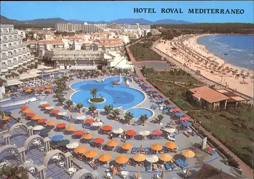 Platja de Sa Coma Mallorca Hotel Royal Mediterraneo Piscina Playa Kat. Spanien