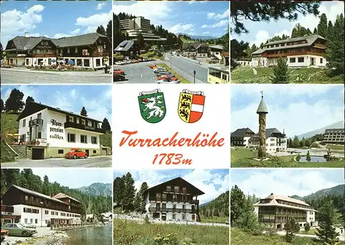 Turracher Hoehe Pass Strasse Steiermark Kaernten Luftkurort Wintersportplatz Pension See Wappen / Gurk /Unterkaernten