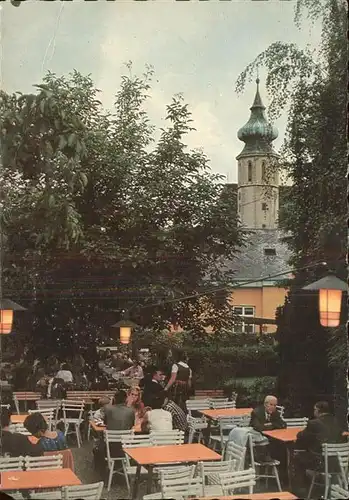Grinzing Wien "Beim Heurigen" Restaurant Kirchturm Kat. Oesterreich