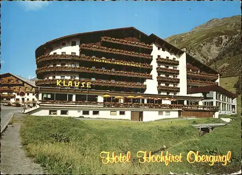 Obergurgl Soelden Tirol Hotel Hochfirst Klause Kat. Soelden