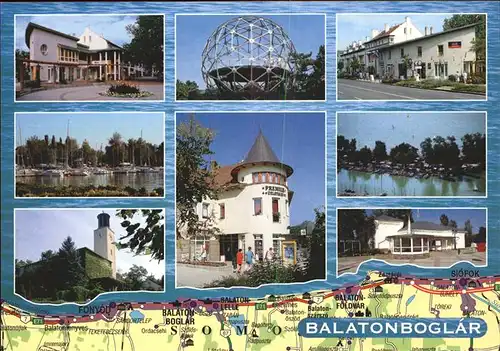 Balatonboglar Teilansichten Plattensee Kirche