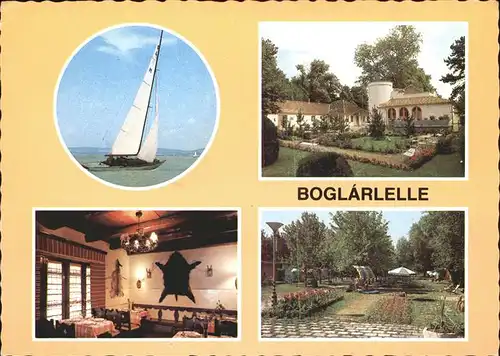 Boglarlelle Balatonlelle Segelboot Plattensee Restaurant Park /  /Somogy