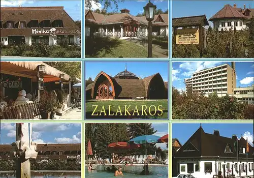 Zalakaros Teilansichten Hotel Pension Schwimmbad Kat. Ungarn