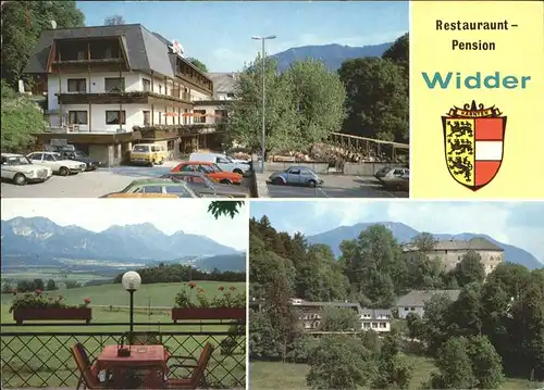 Hollenburg Kaernten Restaurant Pension Widder Rosental Alpenblick Wappen / Villach /Klagenfurt-Villach