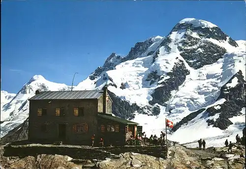 Zermatt VS Gandegghuette Liskamm Breithorn Walliser Alpen Kat. Zermatt