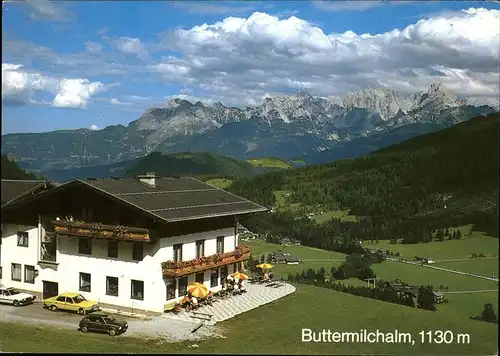 St Martin Tennengebirge Gasthof Pension Buttermilchalm Gosaukamm Bischofsmuetze Kat. St Martin Tennengebirge