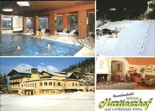 St Martin Tennengebirge Familienhotel Martinerhof Landhaus Anna Hallenbad Wintersportplatz Kat. St Martin Tennengebirge