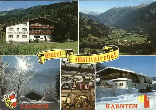 Lainach Kaernten Hotel Moelltalerhof Panorama Wappen