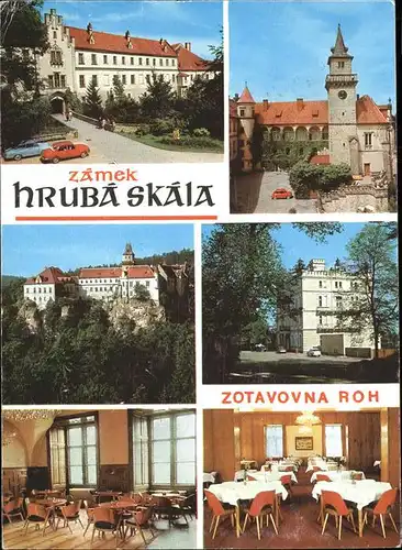 Hruba Skala Zotavovna Restaurant Zamek Schloss Kat. Tschechische Republik