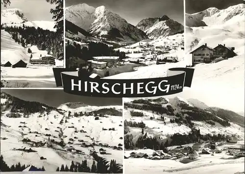 Hirschegg Kleinwalsertal Vorarlberg Im Winter Kat. Mittelberg