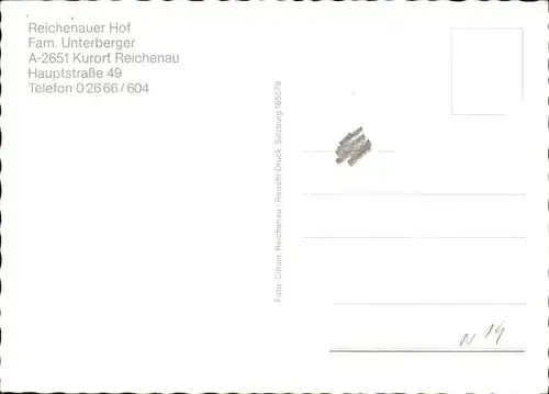 reichenau Niederoesterreich Reichenauer Hof Fam.Unterberger