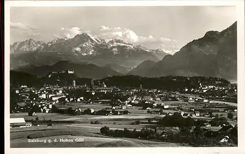 Salzburg Oesterreich Panorama mit Hohen Goell / Salzburg /Salzburg und Umgebung