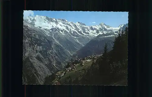 Muerren BE Ortsansicht mit Alpenpanorama Kat. Muerren