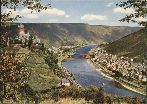 Cochem Mosel Panorama mit Burg Kat. Cochem