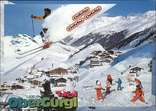 Obergurgl Soelden Tirol Gesamtansicht Skiaction Kat. Soelden