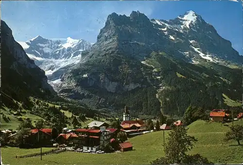 Grindelwald Fiescherhoerner Hoernli Eiger Kat. Grindelwald