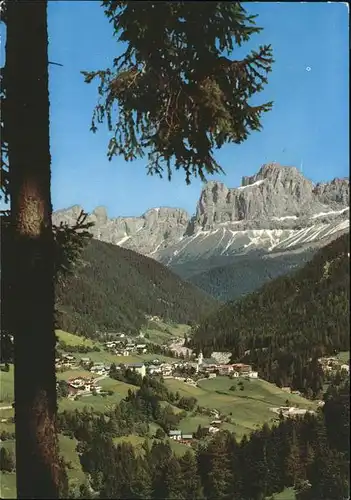 Welschnofen Suedtirol Panorama mit Rosengarten Kat. 