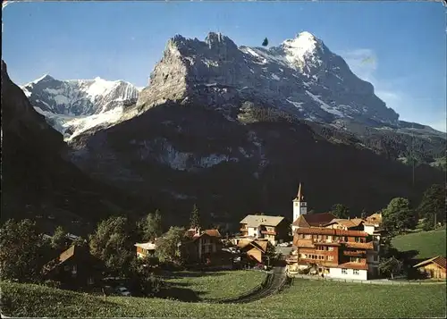 Grindelwald Panorama Fiescherhoerner Eiger Kat. Grindelwald