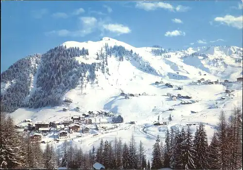 Dolomiten Corvara Alta Badia Panorama im Schnee Kat. Italien