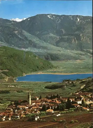 Kaltern Caldaro Panorama mit See Kat. Kaltern am See Suedtirol