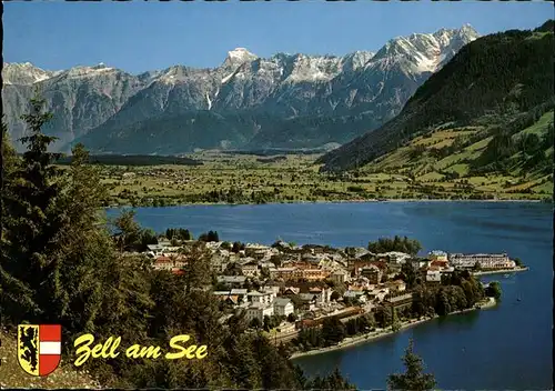 Zell See Panorama See Alpen Wappen Steinernes Meer / Zell am See /Pinzgau-Pongau