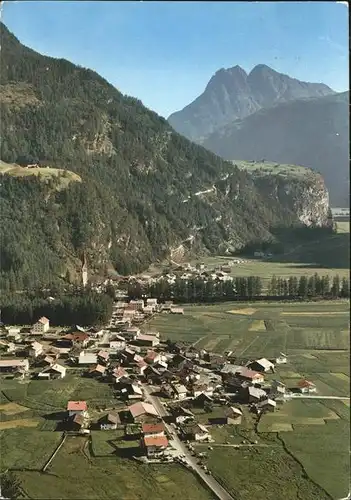 Langenfeld Oetztal Panorama mit Brand Burgstein Kat. Oesterreich