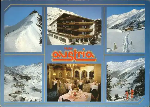 Obergurgl Soelden Tirol Hotel Austria im Schnee Ski Kat. Soelden oetztal