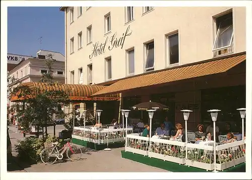 Oesterreich Wels Hotel Greif Terrasse Kat. Oesterreich