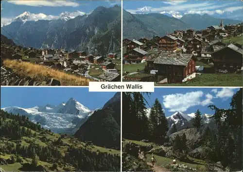 Graechen VS Panorama mit Alpen Kat. Graechen