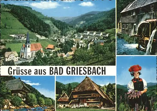 Bad Griesbach Schwarzwald Panorama Muehle Tracht  / Bad Peterstal-Griesbach /Ortenaukreis LKR