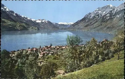 Brienz BE Panorama am Brienzer See Kat. Brienz