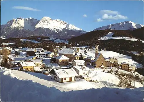 Latemar Deutschnofen im Schnee Dolomiten Kat. Italien
