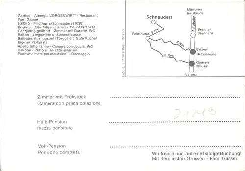 Schnauders Feldthurns Gasthof Joergenwirt Kirche