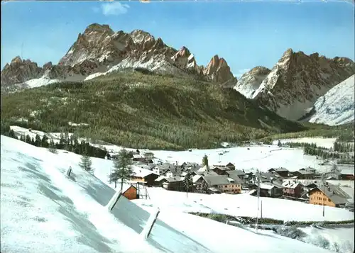 Moso Sesto Wintersportplatz Dolomiten Kat. Italien