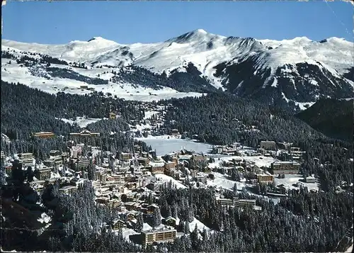 Arosa GR Gesamtansicht mit Alpenpanorama Kat. Arosa