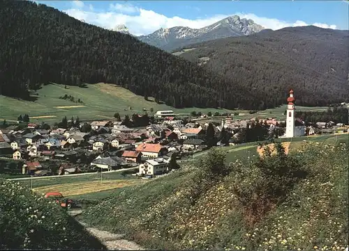 Villabassa Niederdorf Ortsansicht mit Kirche Pustertal